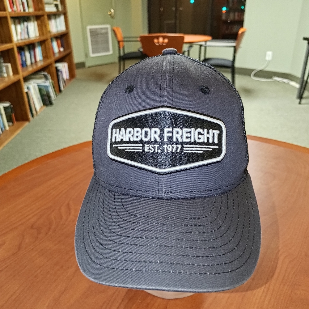 Harbor Freight Stitched Patch Trucker Mesh Snapback Hat Cap